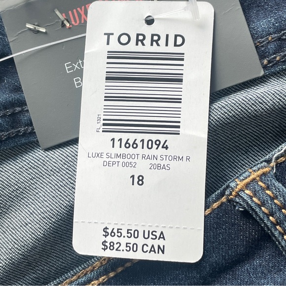 Torrid Mid Rise Lux Slim Boot Cut Jeans - Picture 5 of 9
